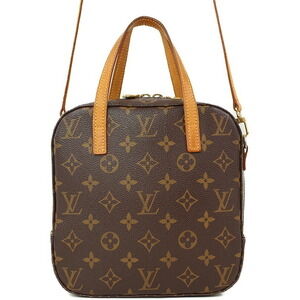 Louis Vuitton Monogram Leather Brown Spontini Bag